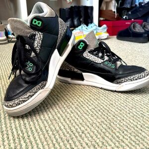 Like New Teal Black Gray Jordans